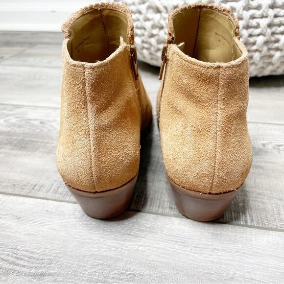 Jack Rogers Bailee Suede Ankle Booties Chestnut Tan Size 8M - Picture 9 of 10